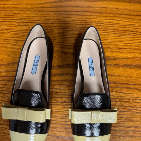 Prada Black/Yellow Loafers-BRAND NEW - Picture 6 of 10